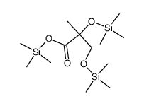 2-Methyl-2,3-bis(trimethylsilyloxy)propionic acid trimethylsilyl ester Structure