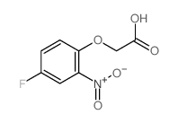 Acetic acid,2-(4-fluoro-2-nitrophenoxy)- Structure