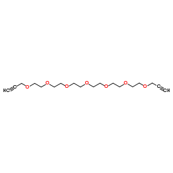 丙炔基-六聚乙二醇-丙炔基结构式