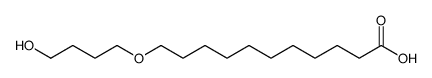 11-(4-hydroxybutoxy)undecanoic acid结构式