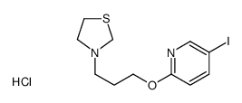 3-[3-(5-iodopyridin-2-yl)oxypropyl]-1,3-thiazolidine,hydrochloride结构式