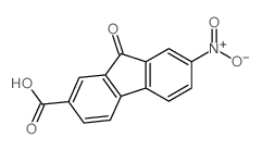 7-硝基-9-氧代-9H-芴-2-羧酸结构式