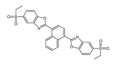 2,2'-(naphthalene-1,4-diyl)bis[5-(ethylsulphonyl)benzoxazole]结构式