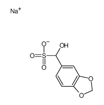 sodium,1,3-benzodioxol-5-yl(hydroxy)methanesulfonate结构式