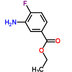 3-氨基-4-氟苯甲酸乙酯结构式