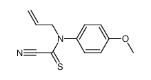 N-Allyl-N-(4-methoxy-phenyl)-2-nitrilo-thioacetamide结构式