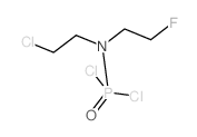 N-(2-Chloroethyl)-N-(2-fluoroethyl)phosphoramidic dichloride结构式