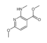 6-甲氧基-2-甲基氨基吡啶-3-羧酸甲酯结构式