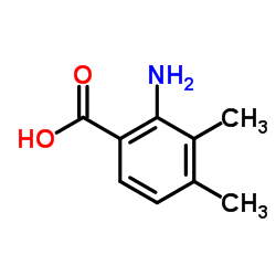 2-氨基-3,4-二甲基苯甲酸结构式