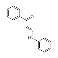Benzeneacetaldehyde, a-oxo-,aldehydo-(2-phenylhydrazone) Structure