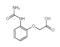 Acetic acid,2-[2-[(aminocarbonyl)amino]phenoxy]-结构式