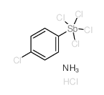 tetrachloro-(4-chlorophenyl)stiborane结构式