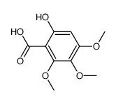 6-hydroxy-2,3,4-trimethoxybenzoic acid结构式