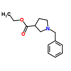 1-苄基吡咯烷-3-甲酸乙酯结构式