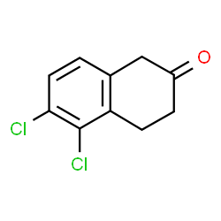 5,6-二氯-3,4-二氢萘-2(1H)-酮结构式
