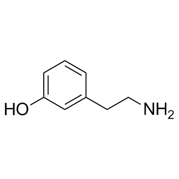 3-(2-氨基乙基)苯酚结构式