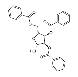 D-Ribofuranosyl chloride, tribenzoate结构式