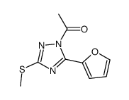 1-[5-(furan-2-yl)-3-methylsulfanyl-1,2,4-triazol-1-yl]ethanone Structure