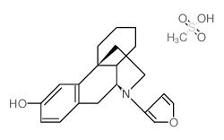 Morphinan-3-ol,17-(3-furanylmethyl)-,methanesulfonate (salt)结构式