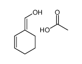 acetic acid,cyclohex-2-en-1-ylidenemethanol结构式