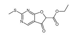 5-hydroxy-2-methylsulfanyl-furo[2,3-d]pyrimidine-6-carboxylic acid ethyl ester Structure