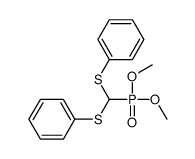 [dimethoxyphosphoryl(phenylsulfanyl)methyl]sulfanylbenzene结构式