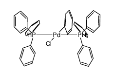 trans-[Pd(Ph)Cl(PPh3)2]结构式