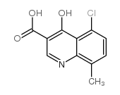 5-CHLORO-4-HYDROXY-8-METHYLQUINOLINE-3-CARBOXYLIC ACID Structure