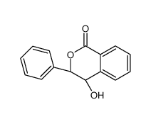 (3S,4R)-4-hydroxy-3-phenyl-3,4-dihydroisochromen-1-one结构式