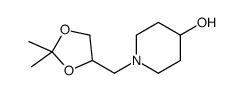 1-[(2,2-dimethyl-1,3-dioxolan-4-yl)methyl]piperidin-4-ol Structure