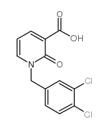 1-(3,4-二氯苄基)-2-氧代-1,2-二氢-3-吡啶羧酸结构式
