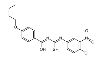 4-butoxy-N-[(4-chloro-3-nitrophenyl)carbamothioyl]benzamide Structure