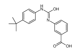 3-[(4-tert-butylphenyl)carbamoylamino]benzoic acid Structure