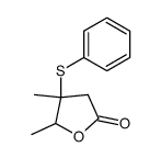 4,5-dimethyl-4-(phenylthio)-4,5-dihydrofuran-2(3H)-one Structure