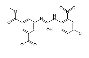 dimethyl 5-[(4-chloro-2-nitrophenyl)carbamoylamino]benzene-1,3-dicarboxylate Structure