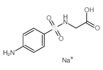 2-[(4-aminophenyl)sulfonylamino]acetic acid Structure
