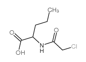 氯乙酰基-DL-正缬氨酸结构式