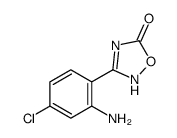 3-(2-氨基-4-氯苯基)-4H-[1,2,4]噁二唑-5-酮结构式