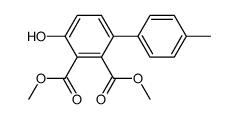 dimethyl 3-hydroxy-6-(4-methylphenyl)phthalate结构式