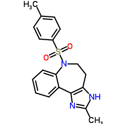 2-甲基-6-(4-甲基苯磺酰基)-1,4,5,6-四氢咪唑[4,5-d][1]苯并氮杂卓盐酸盐结构式