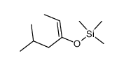 5-methyl-3-trimethylsilyloxy-2-hexene Structure