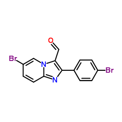 6-Bromo-2-(4-bromophenyl)imidazo[1,2-a]pyridine-3-carbaldehyde Structure