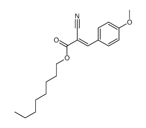octyl 2-cyano-3-(4-methoxyphenyl)prop-2-enoate结构式