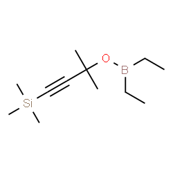 Diethylborinic acid 1,1-dimethyl-3-(trimethylsilyl)-2-propynyl ester结构式