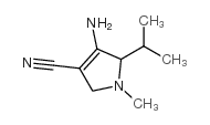 1H-Pyrrole-3-carbonitrile,4-amino-2,5-dihydro-1-methyl-5-(1-methylethyl)-结构式