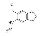 2-formylamino-4,5-methylenedioxybenzaldehyde Structure