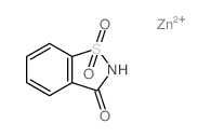 zinc,1,1-dioxo-1,2-benzothiazol-3-one Structure
