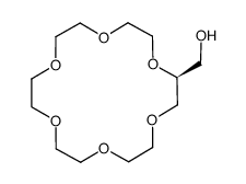 (S)-1,4,7,10,13,16-hexaoxacyclooctadecane-2-methanol结构式