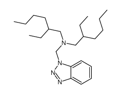 N,N-二(2-乙基己基)-1H-苯并三唑-1-甲胺结构式