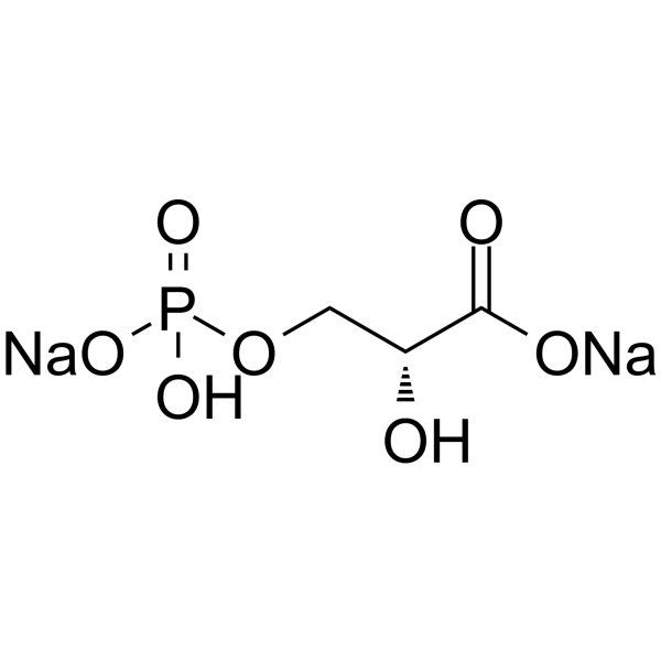 D-(-)-3-磷酸甘油二钠盐结构式